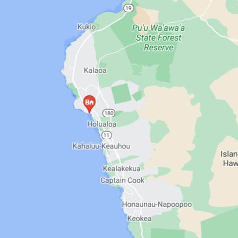 Kona Hawaii map Kona Hawaii